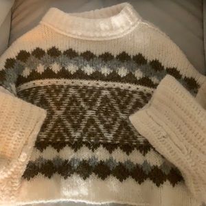 Alpine Pullover Sweater, Snowy Forrest combo
